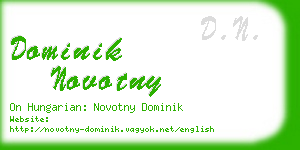 dominik novotny business card